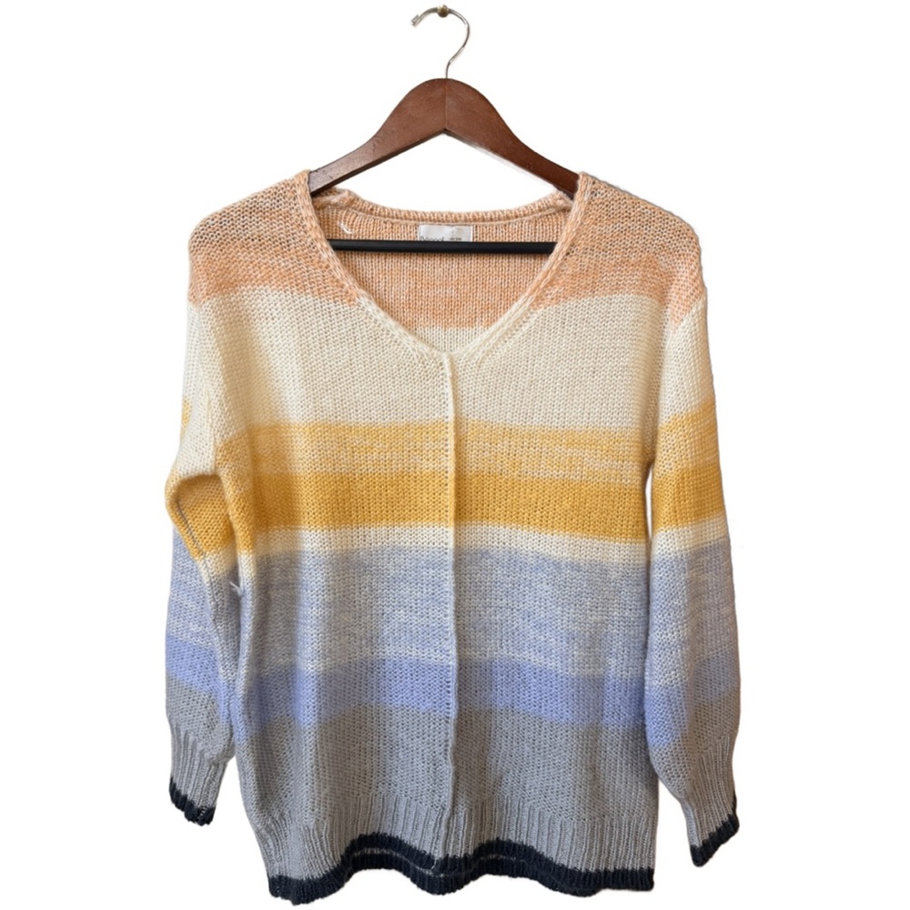 Striped Multicolor Soft and Lightweight Women's Sweater S/M